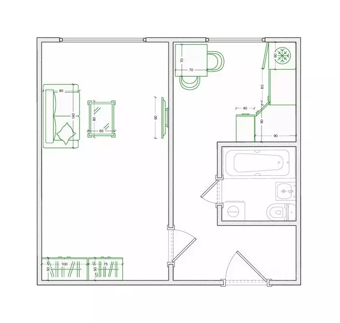 1-к кв. Свердловская область, Березовский муниципальный округ, пос. ... - Фото 2