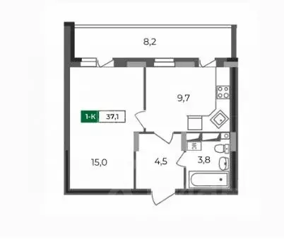 1-к кв. Владимирская область, Владимир бул. Сталинградский, 7 (37.1 м) - Фото 0