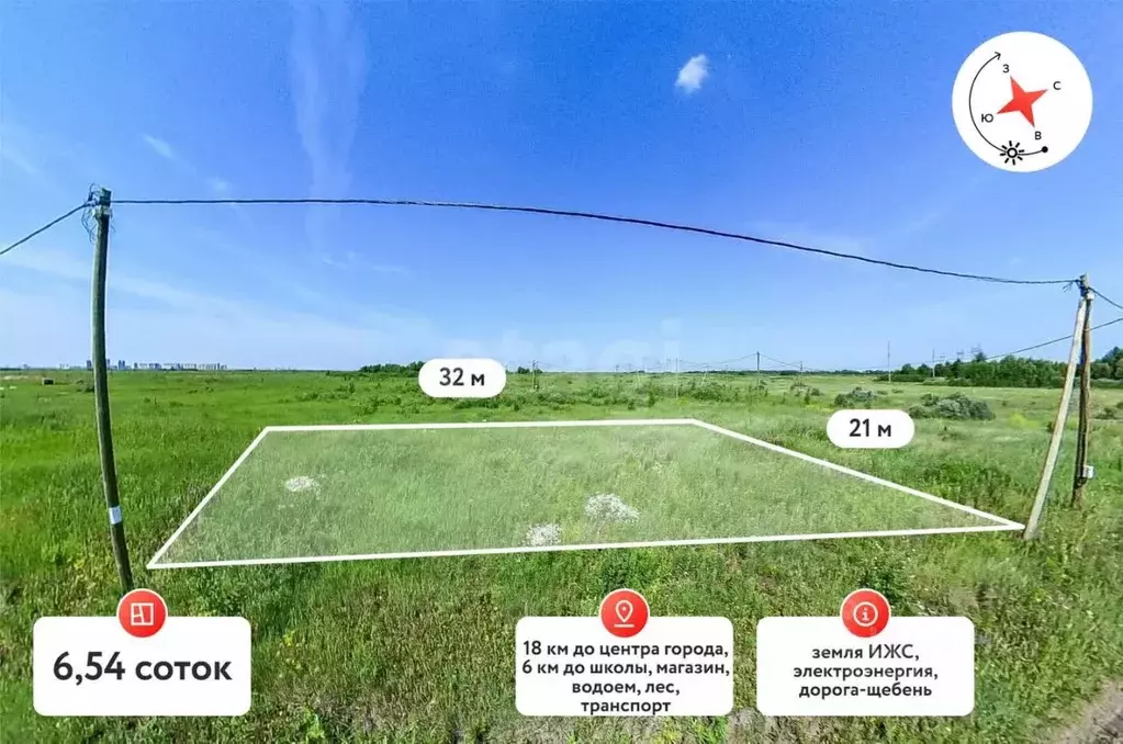 Участок в Тюменская область, Тюмень  (6.6 сот.) - Фото 1