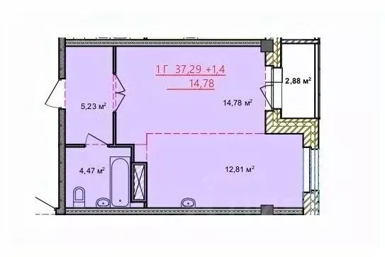 1-к кв. Хакасия, Абакан ул. Генерала Тихонова, 10/1 (36.8 м) - Фото 1