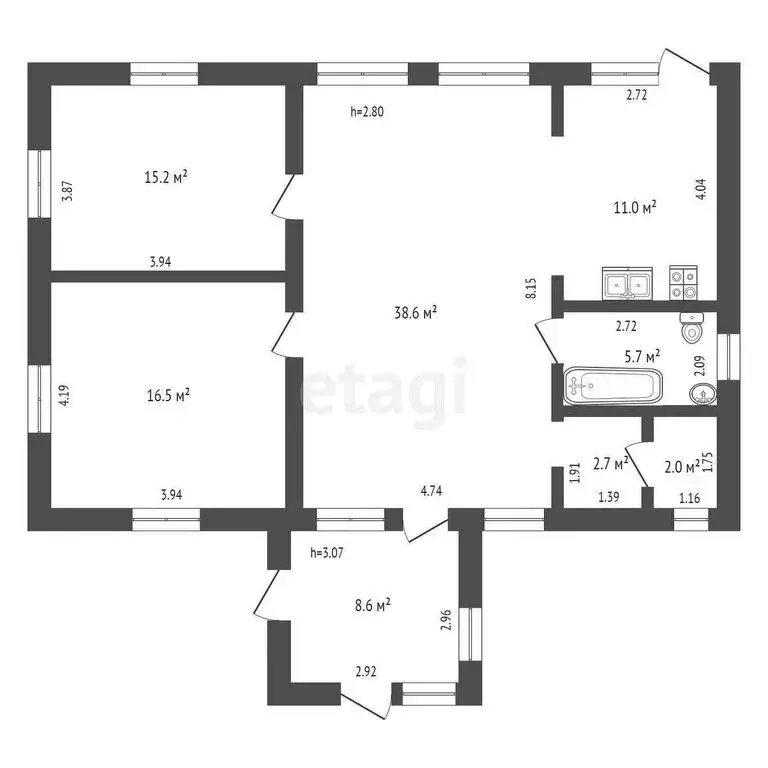 Дом в Сосновый Бор, Трактовая улица (200 м) - Фото 1