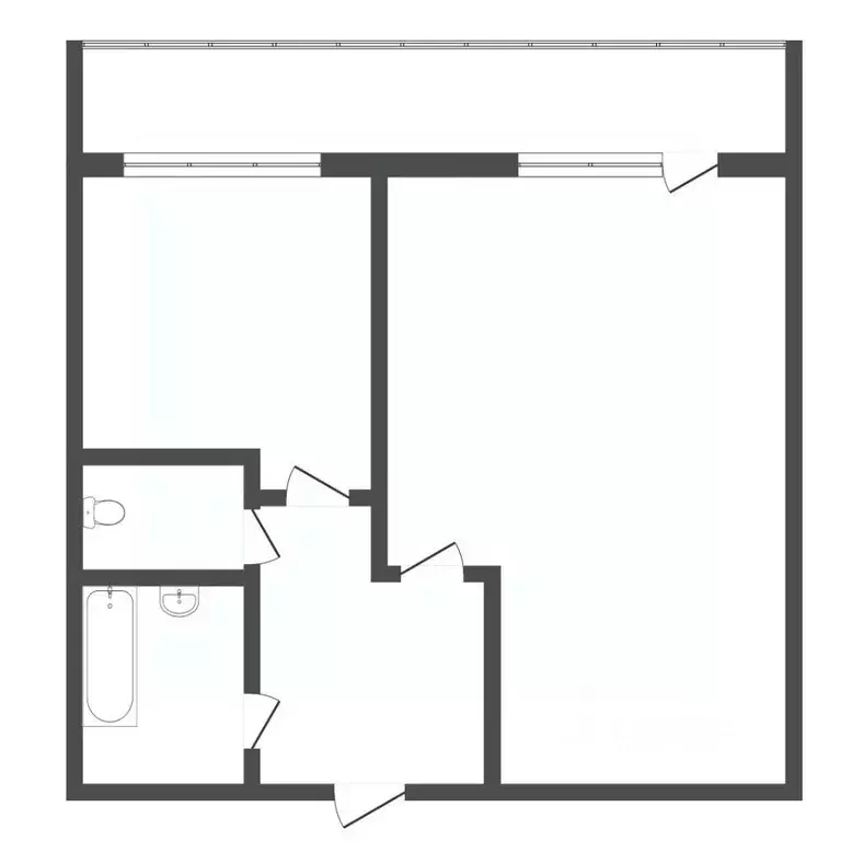 1-к кв. Тюменская область, Тюмень Минская ул., 5 (29.5 м) - Фото 2