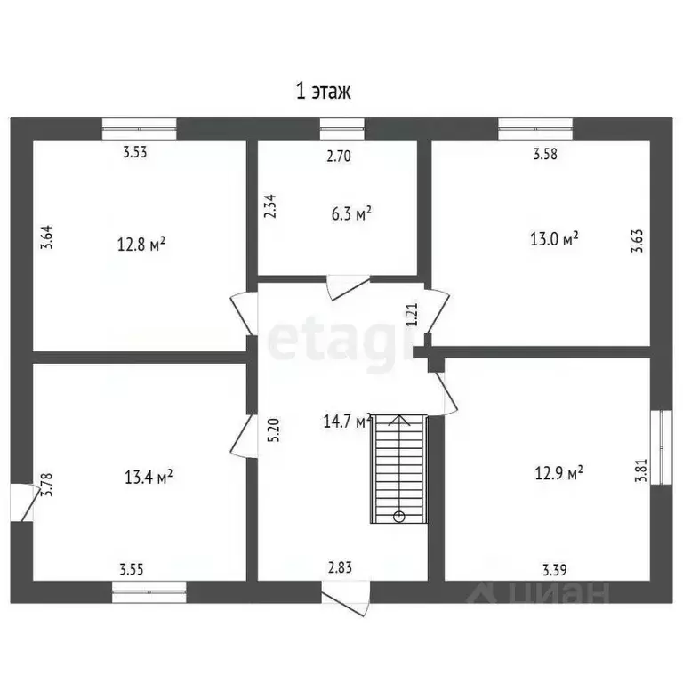 Дом в Кемеровская область, Кемерово Ягуновский жилрайон,  (123 м) - Фото 2