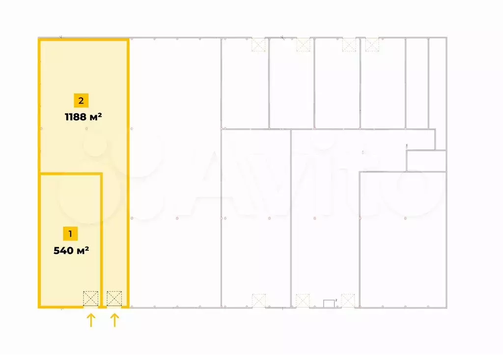 Склад, 1188 м - Фото 0