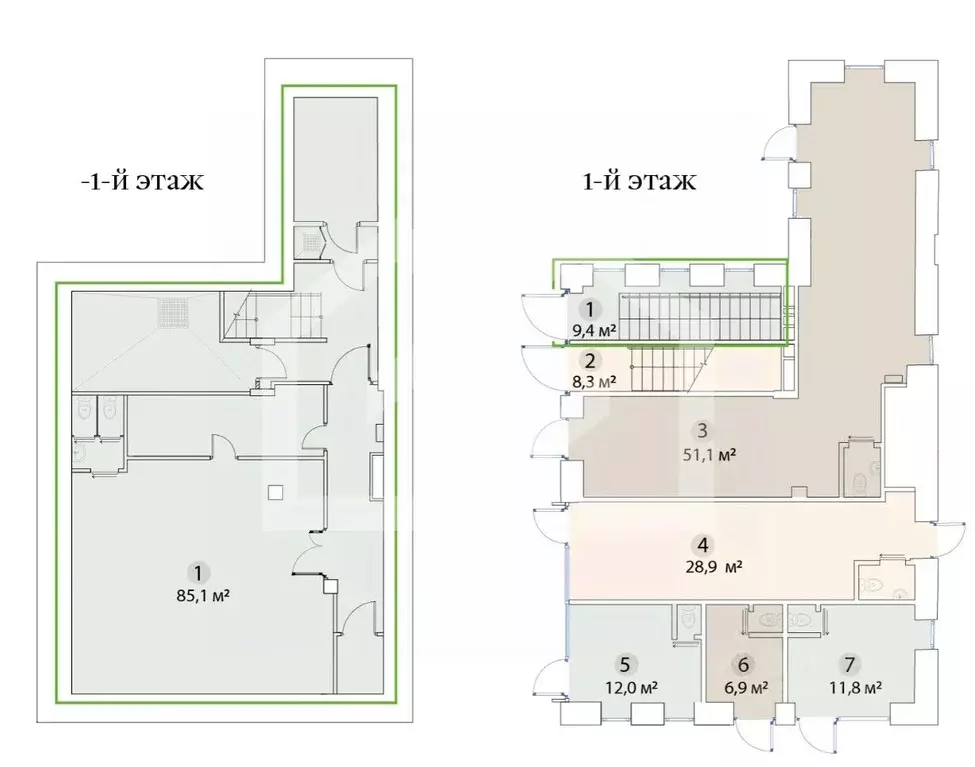 Помещение свободного назначения в Москва ул. Бахрушина, 36/14С3 (95 м) - Фото 2