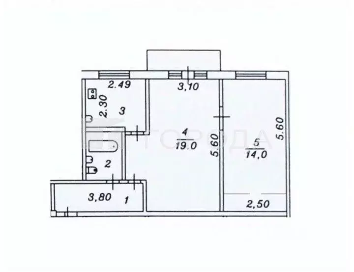 2-к кв. Алтайский край, Новоалтайск Партизанская ул., 18 (44.7 м) - Фото 2