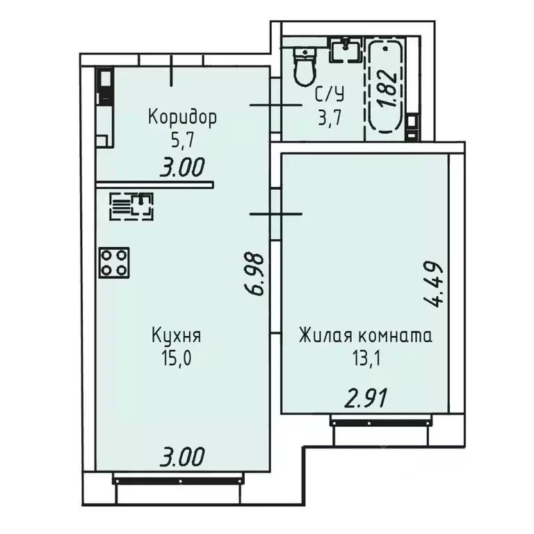 1-к кв. Иркутская область, Иркутск Култукская ул., 16 (37.5 м) - Фото 0