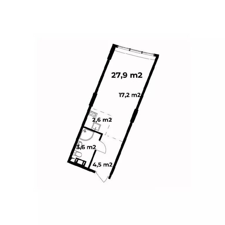 1-к кв. Нижегородская область, Нижний Новгород ул. Родионова (27.9 м) - Фото 0