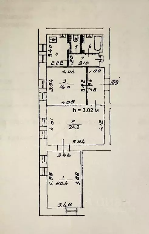 3-к кв. Москва 9-я Парковая ул., 41 (85.0 м) - Фото 2