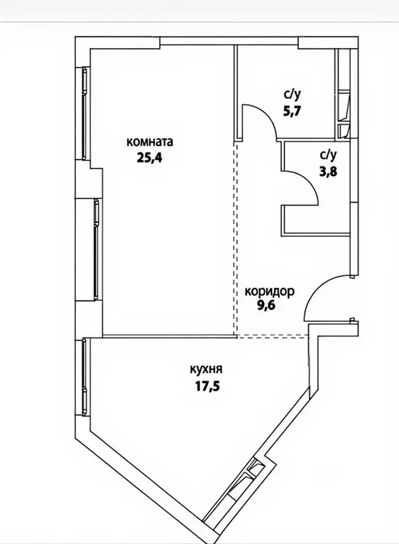 1-к кв. Москва ул. Крузенштерна, 3к4 (65.0 м) - Фото 1