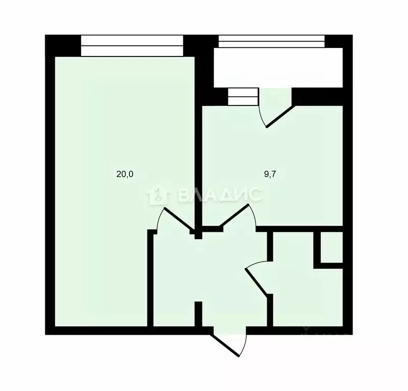 1-к кв. Липецкая область, Липецк ул. А.Г. Стаханова, 67 (39.4 м) - Фото 1