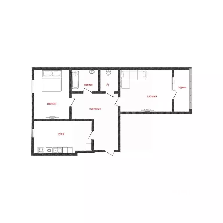 2-к кв. Смоленская область, Смоленск ул. Валентины Гризодубовой, 1в ... - Фото 2