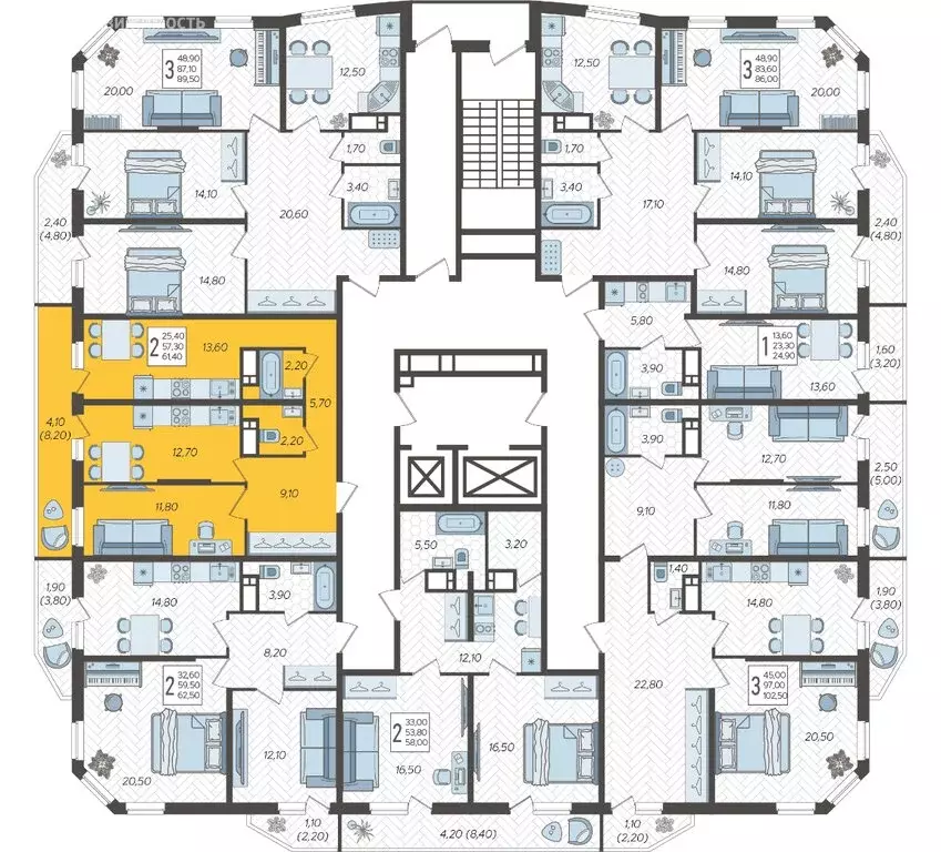 2-комнатная квартира: Краснодар, жилой комплекс Зеленодар, улица ... - Фото 2