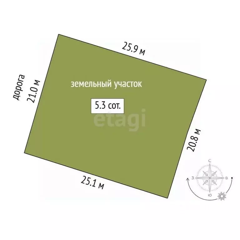 Участок в Тюменская область, Тюменский муниципальный округ, с. Яр ул. ... - Фото 2