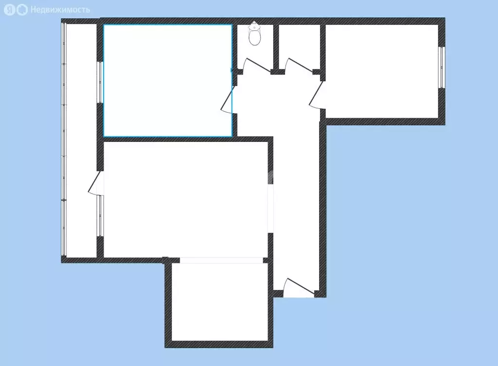 3-комнатная квартира: Губкин, 2-я Академическая улица, 40А (64.9 м) - Фото 1