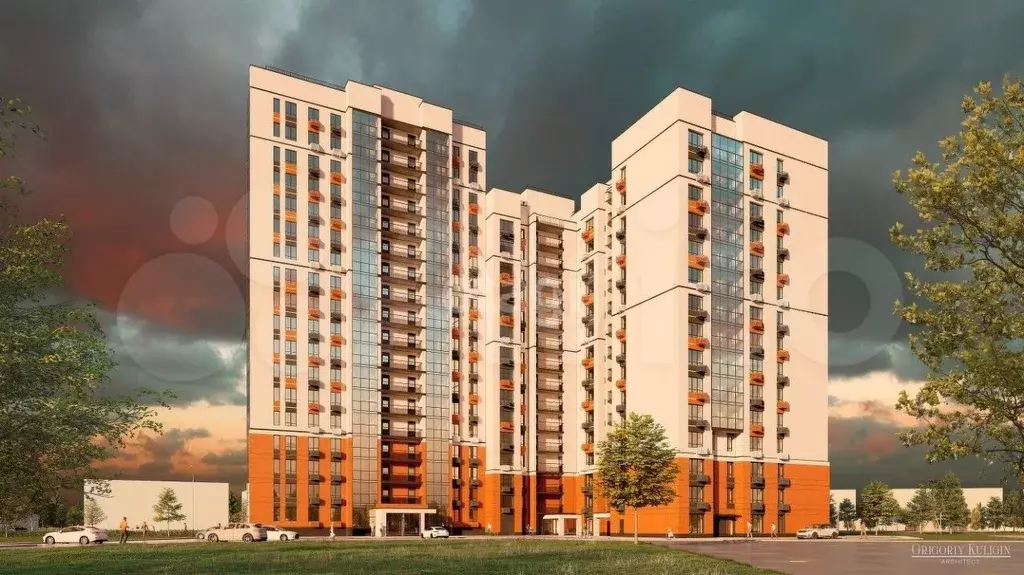 Квартира-студия, 33,7 м, 5/15 эт. - Фото 1
