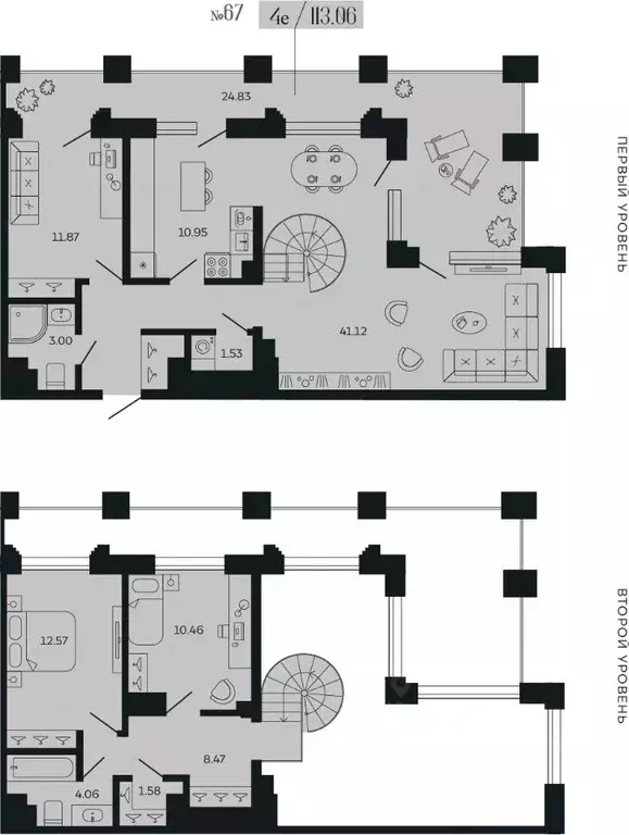 3-к кв. Санкт-Петербург ул. Коли Томчака (113.06 м) - Фото 0