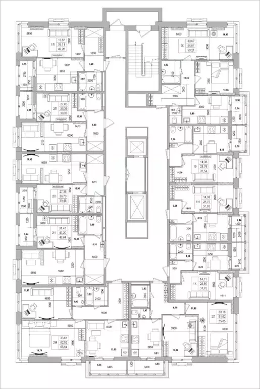 2-к кв. Белгородская область, Белгород Славянская ул. (66.94 м) - Фото 1