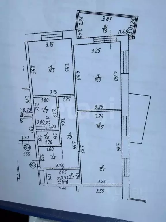 2-к кв. Татарстан, Казань ул. Гаврилова, 7к1 (65.9 м) - Фото 2
