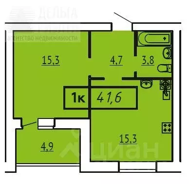 1-к кв. Ивановская область, Иваново Московский мкр, 4А (43.0 м) - Фото 0