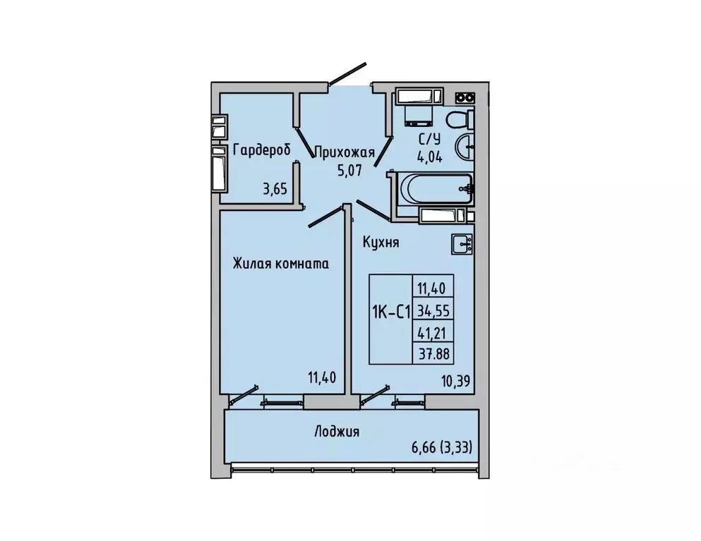 1-к кв. Ростовская область, Батайск ул. Луначарского, 180А (37.88 м) - Фото 0