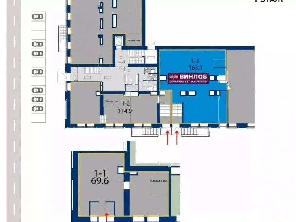 Торговая площадь в Москва Ленинградский просп., 47С2 (163 м) - Фото 2