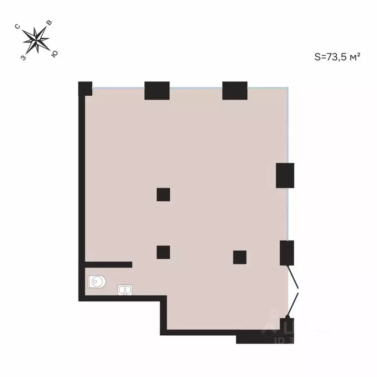 Помещение свободного назначения в Карелия, Петрозаводск Береговая ул., ... - Фото 1