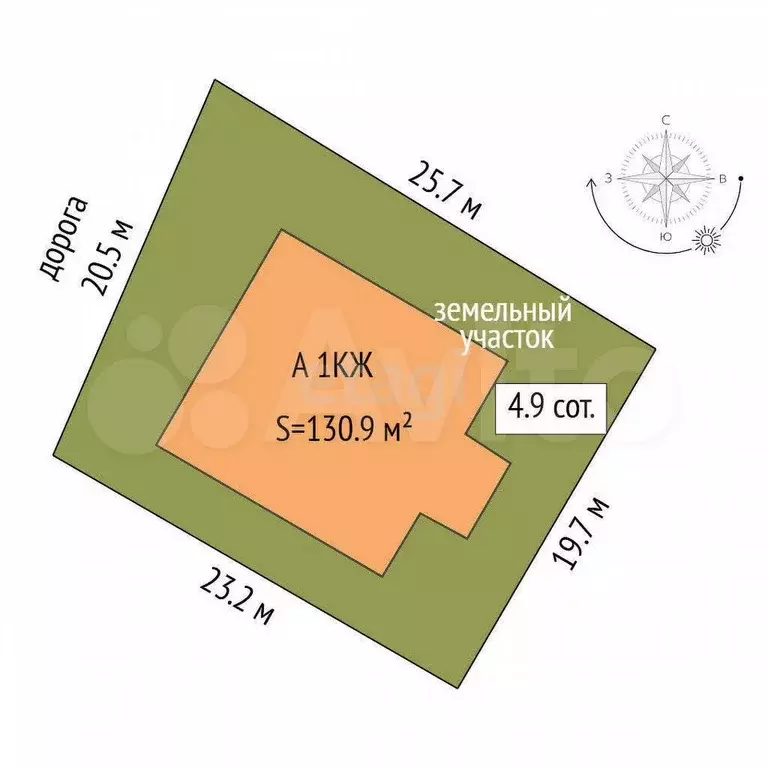 Дом 130,9 м на участке 4,9 сот. - Фото 1