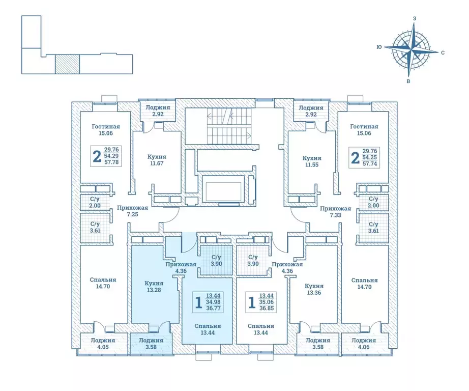 1-к кв. Московская область, Щелково городской округ, Монино пгт ... - Фото 2