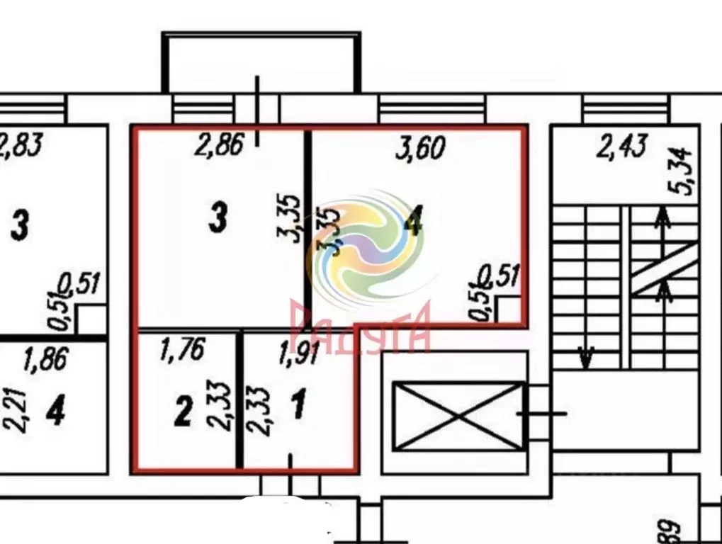 1-к кв. Ивановская область, Ивановский район, Богданихское с/пос, д. ... - Фото 2