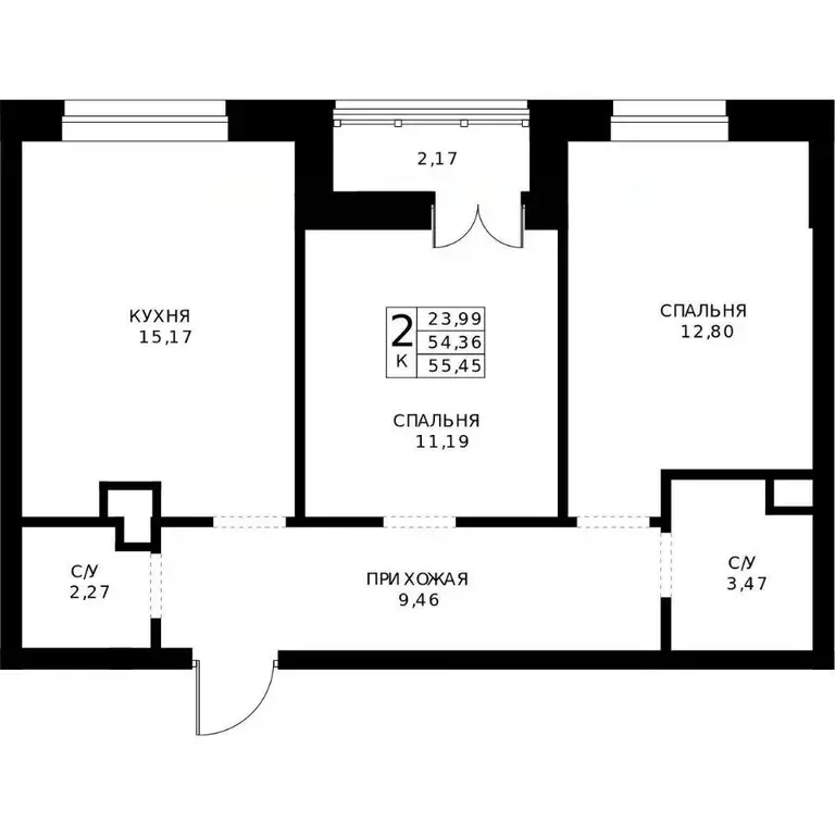 2-к кв. Нижегородская область, Нижний Новгород Ленгородок мкр, Мед ... - Фото 1