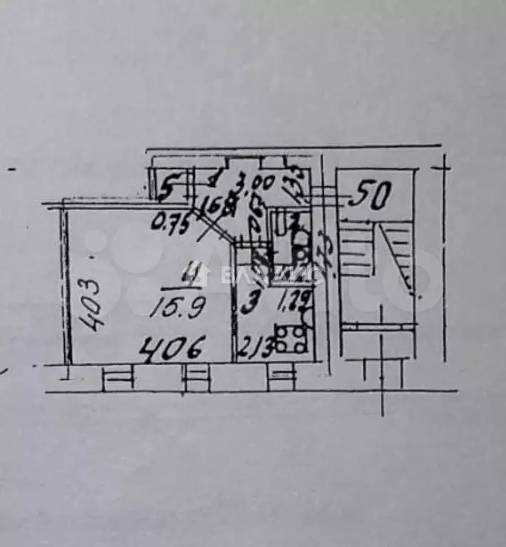 1-к. квартира, 28,6 м, 1/3 эт. - Фото 0