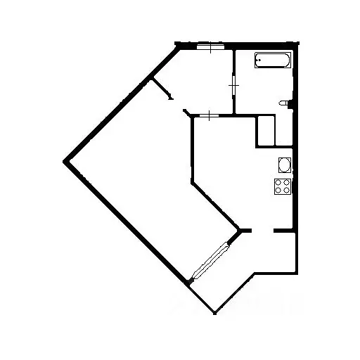 1-к кв. Воронежская область, Воронеж ул. Антонова-Овсеенко, 35Э (41.0 ... - Фото 2