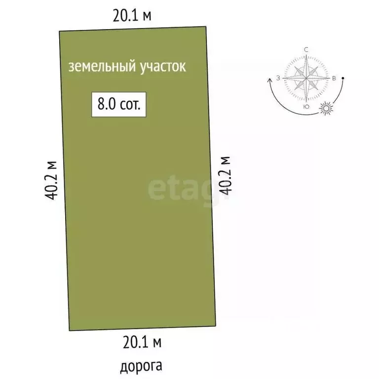 Участок в Ростовская область, Аксай Ростовская ул. (8.0 сот.) - Фото 2