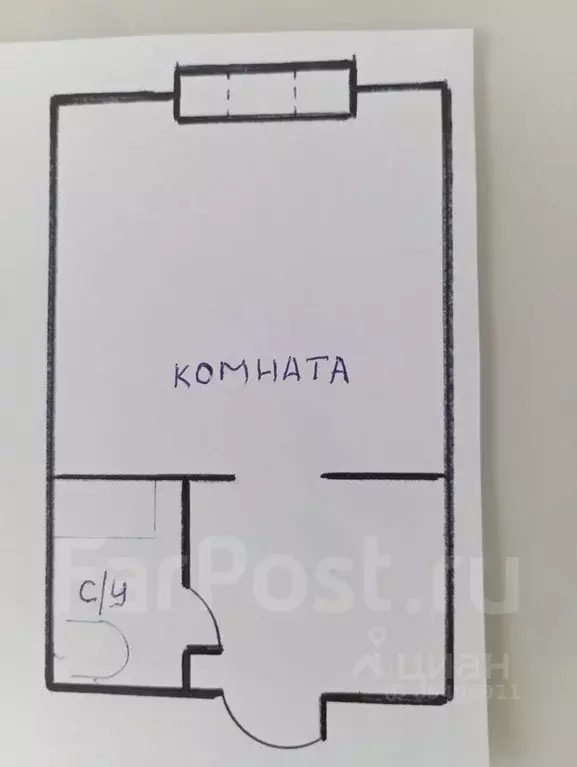 1-к кв. Приморский край, Владивосток ул. Адмирала Корнилова, 11 (18.2 ... - Фото 2