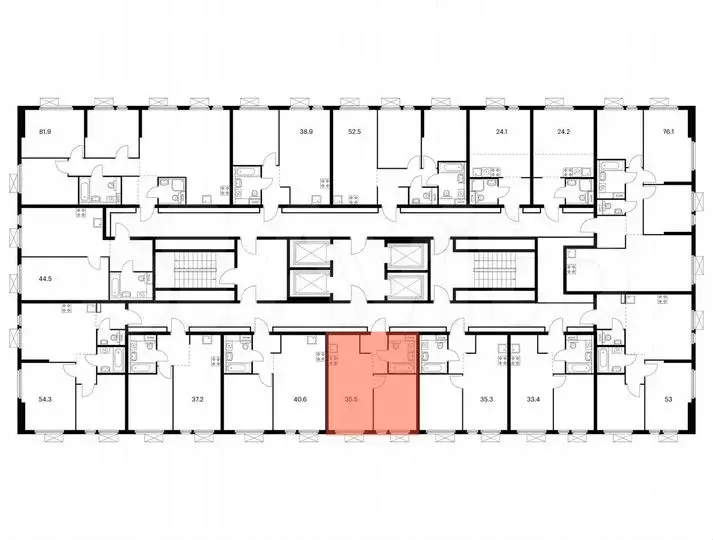 1-к. квартира, 35,5м, 25/33эт. - Фото 1