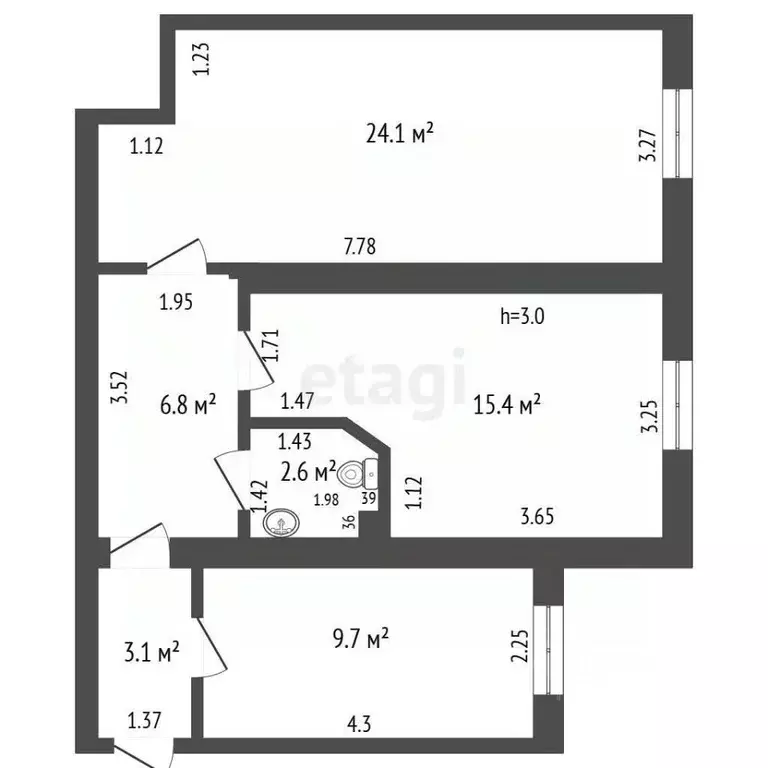Офис в Забайкальский край, Чита ул. Амурская, 26 (62 м) - Фото 2