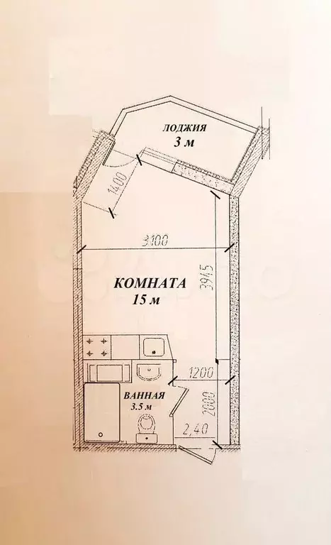 Квартира-студия, 23 м, 11/16 эт. - Фото 0