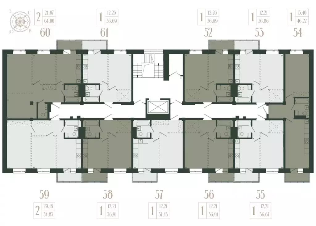 2-к кв. Иркутская область, Иркутский муниципальный округ, с. Мамоны ... - Фото 2