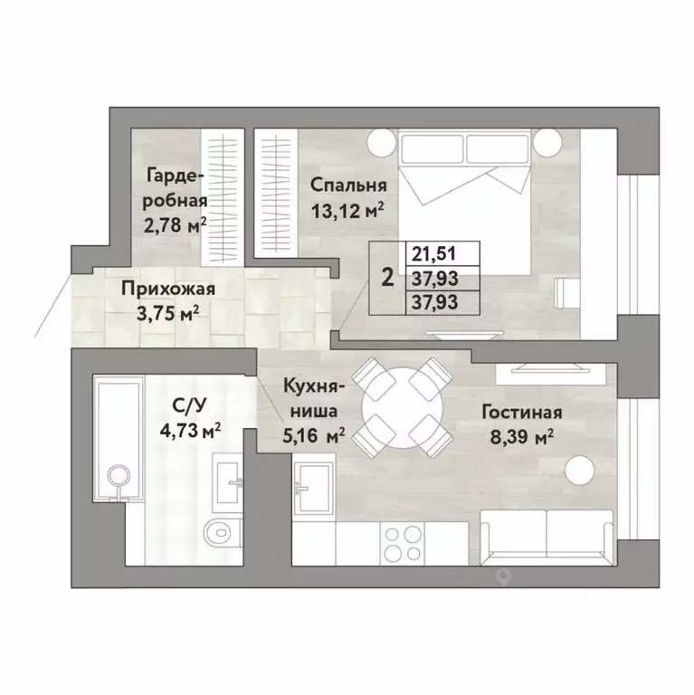 2-к кв. Хабаровский край, Хабаровск ул. Имени Лейтенанта С.В. Орлова ... - Фото 1