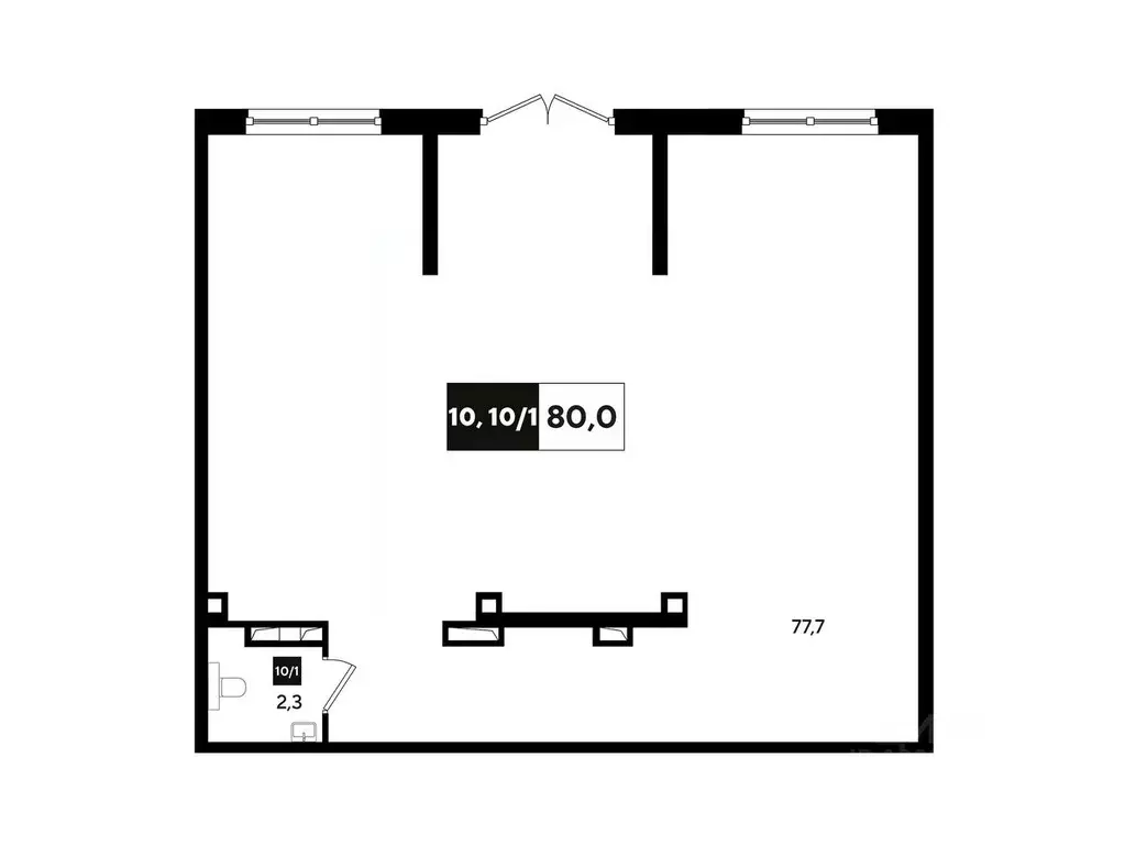 Офис в Краснодарский край, Краснодар ул. Анны Ахматовой, 6/1 (81 м) - Фото 1
