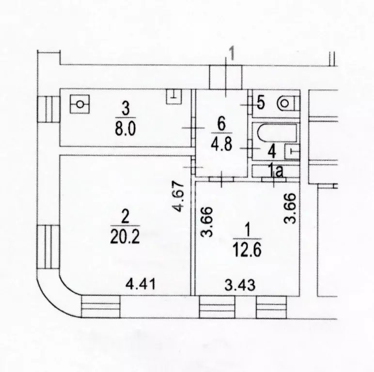 2-к кв. Москва 1-й Колобовский пер., 13/14С2 (50.0 м) - Фото 2