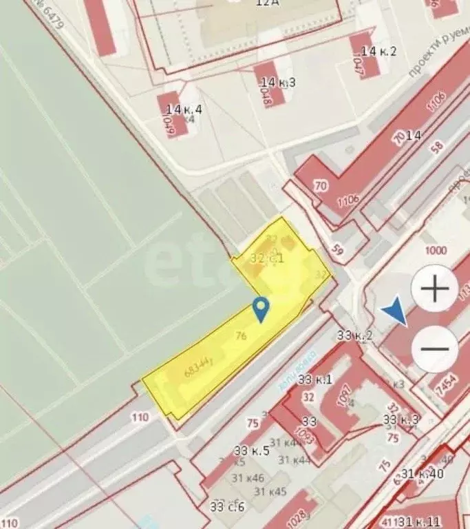 Участок в Москва Заваруевский пер., вл32 (54.01 сот.) - Фото 1