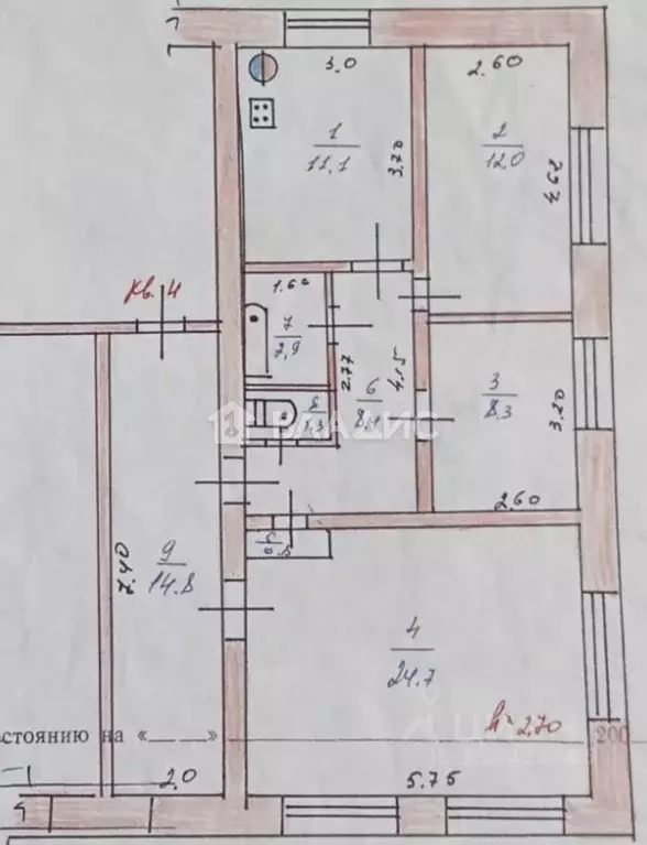 3-к кв. Тульская область, Ясногорский район, Ревякинское с/пос, д. ... - Фото 2
