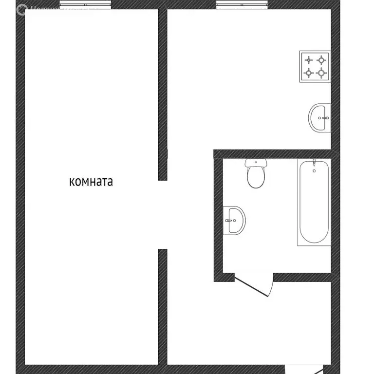 1-комнатная квартира: Златоуст, улица Аносова, 231 (30 м) - Фото 0