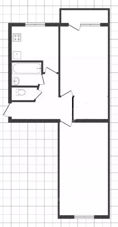 2-к кв. Липецкая область, Липецк ул. Филипченко, 9/2 (44.0 м) - Фото 1