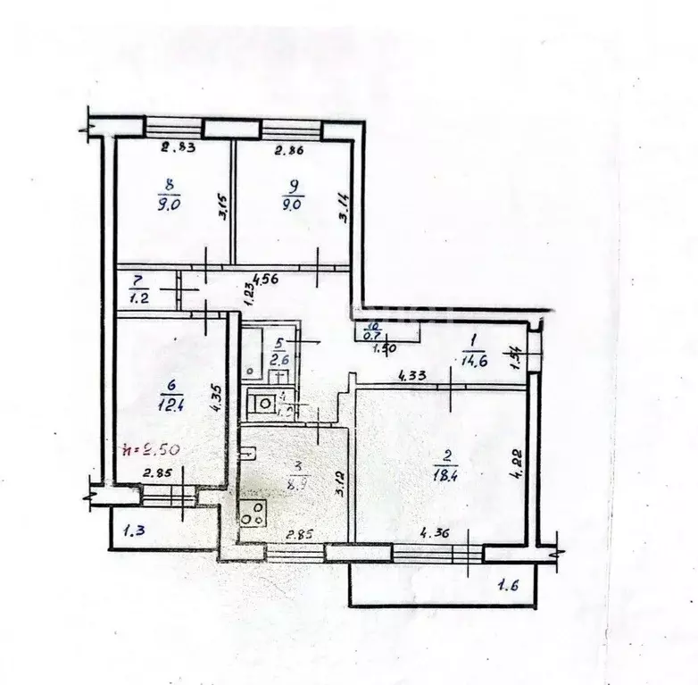 4-к кв. Забайкальский край, Чита просп. Фадеева, 10 (78.3 м) - Фото 2