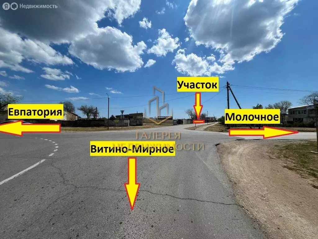 Участок в село Молочное, Ново-Садовая улица, 27 (10 м) - Фото 1