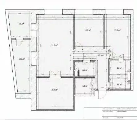 3-к кв. Москва ул. Эдуарда Стрельцова, 2к2 (102.3 м) - Фото 2