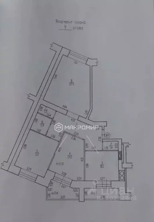 3-к кв. Брянская область, Брянск Московский просп., 166 (77.6 м) - Фото 2